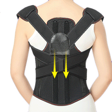 Fully Adjustable Hunchbacked Posture Corrector Lumbar Back Support Brace Memory Aluminum Alloy