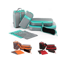 7Pcs Set Packing Cubes Outdoor Camping Travel Luggage Organizer Zip Clothes Storage Bag Pouch