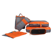 7Pcs Set Packing Cubes Outdoor Camping Travel Luggage Organizer Zip Clothes Storage Bag Pouch