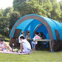 Xmund XD-ET4 Camping Tent 8-10 People Waterproof Tunnel Double Layer Large Family Canopy Sunshade