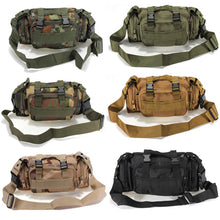 Outdoor Sports Camouflage Backpack Rucksack Camping Hiking Waist Bag Pack